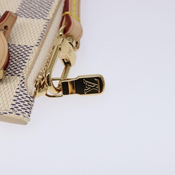 Louis Vuitton Neverfull Pochette Damier White Canvas Bag (Pre-Owned) - Picture 11 of 16